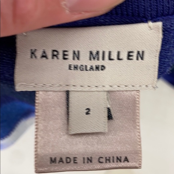 Karen Millen Drape Front Knit Bodycon Tie Dye - Picture 10 of 14